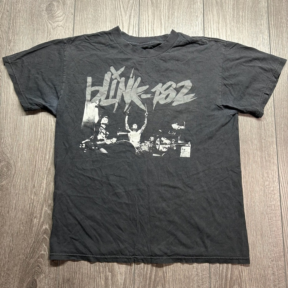 Blink-182 Neighborhoods 2011 Tour Medium T-Shirt Black Graphic Band Tee Mens